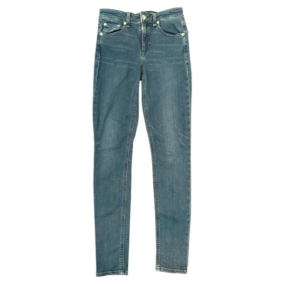 Rag & Bone Cate Mid Rise Skinny Jeans Dark Wash Denim Size 25 - Picture 2 of 12